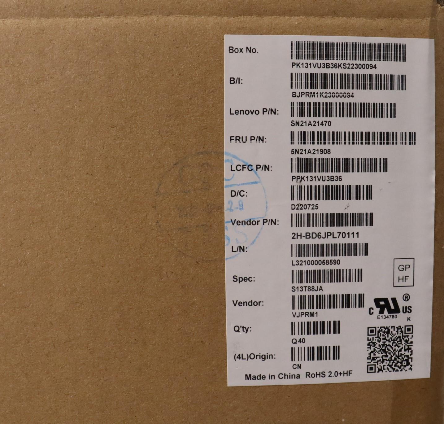 Lenovo Nb_Kyb Cs21Kbd Sktop Pmx,Bl,Bk - 5N21A21908