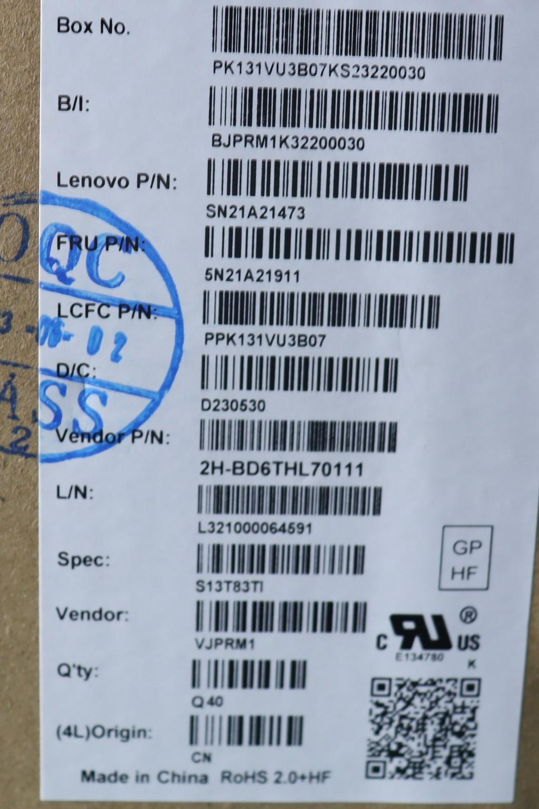 Lenovo Nb_Kyb Cs21Kbd Sktop Pmx,Bl,Bk - 5N21A21911
