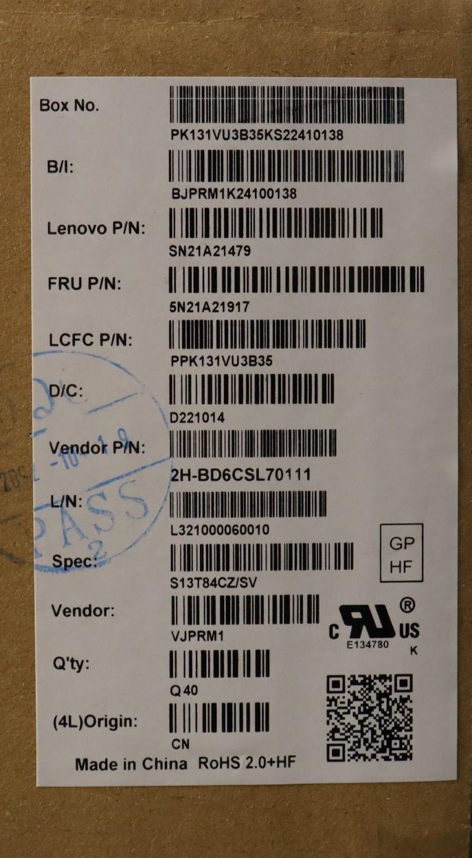 Lenovo Nb_Kyb Cs21Kbd Sktop Pmx,Bl,Bk - 5N21A21917