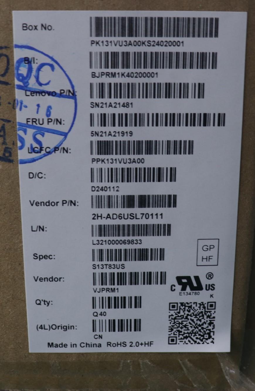 Lenovo Nb_Kyb Cs21Kbd Sktop Pmx,Nbl,B - 5N21A21919