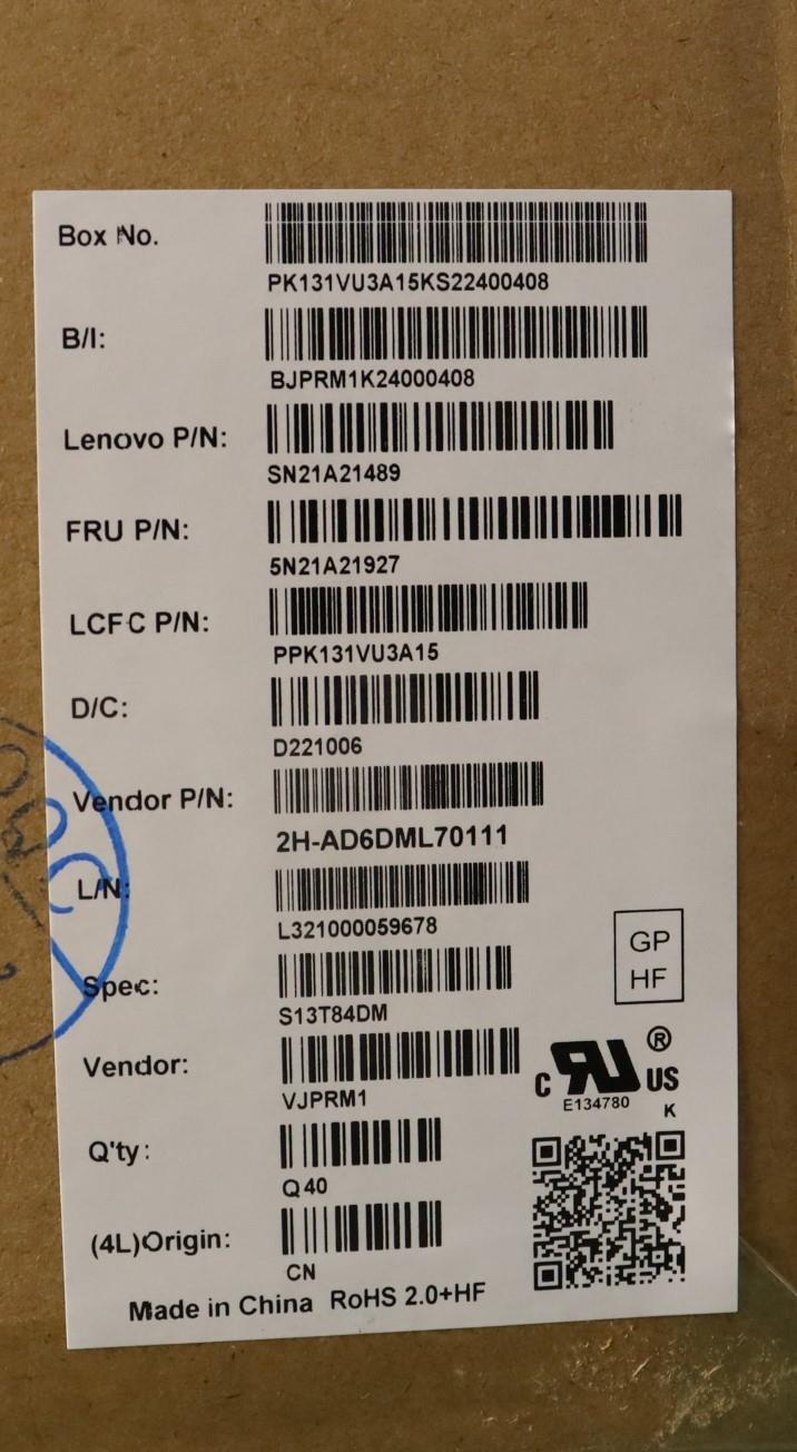 Lenovo Nb_Kyb Cs21Kbd Sktop Pmx,Nbl,B - 5N21A21927