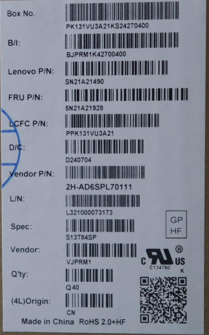 Lenovo Nb_Kyb Cs21Kbd Sktop Pmx,Nbl,B - 5N21A21928