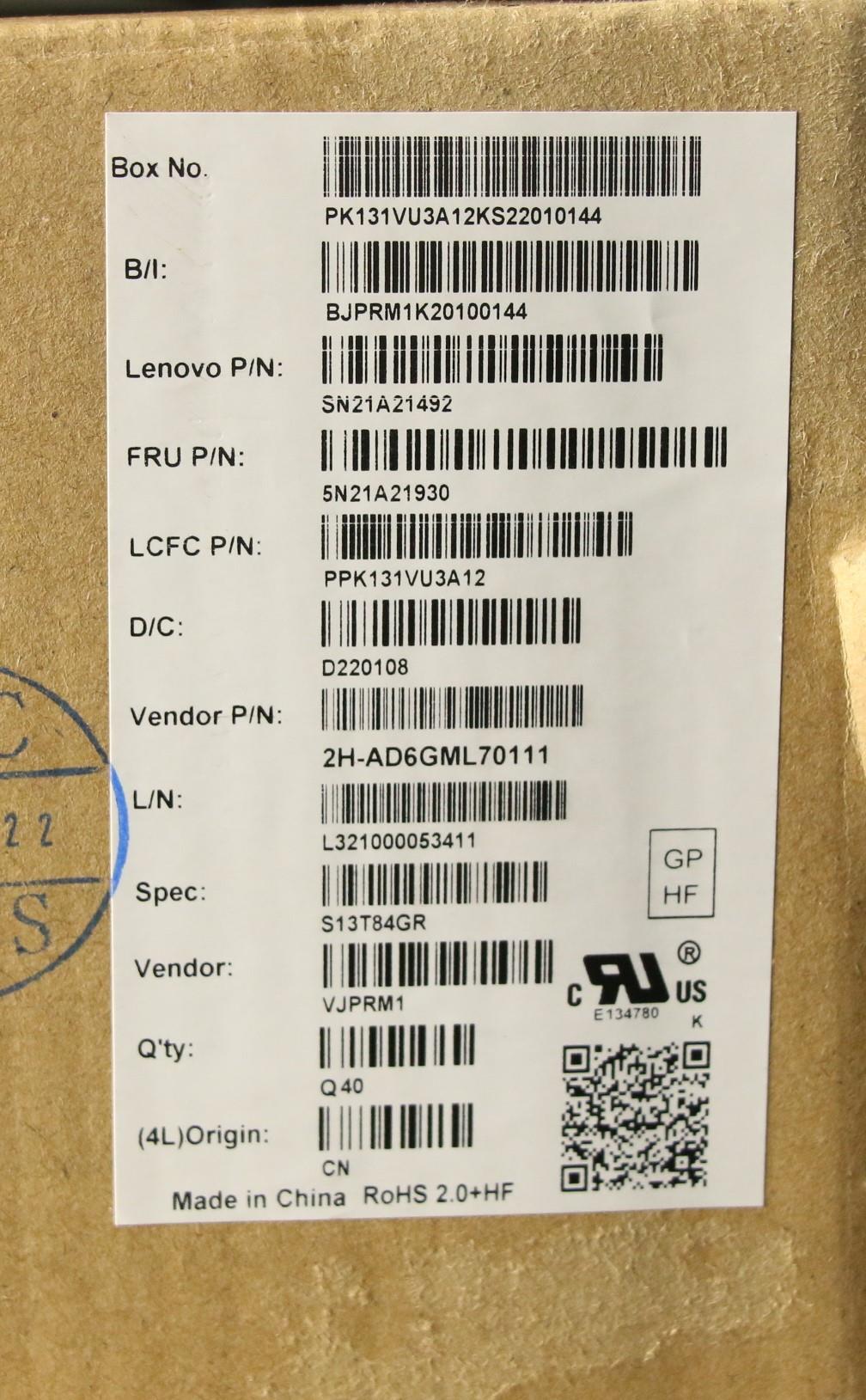 Lenovo Nb_Kyb Cs21Kbd Sktop Pmx,Nbl,B - 5N21A21930