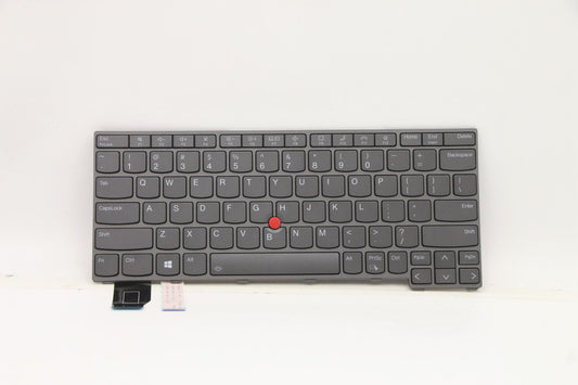 Lenovo Internal Keyboard, Shrunk Top, Backlight, Gray, US English - 5N21A21957