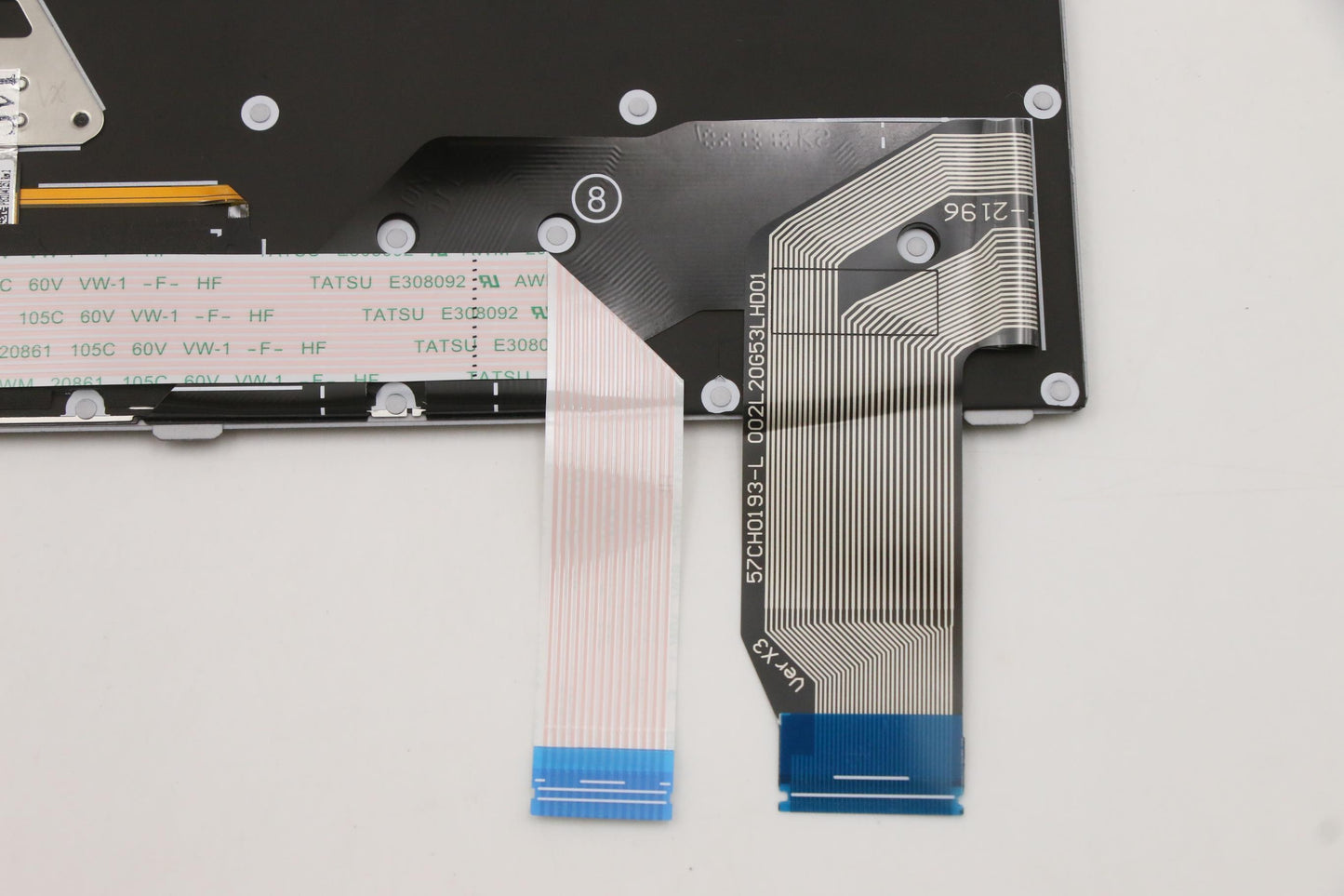 Lenovo Internal Keyboard, Shrunk Top, Backlight, Gray, US English - 5N21A21957