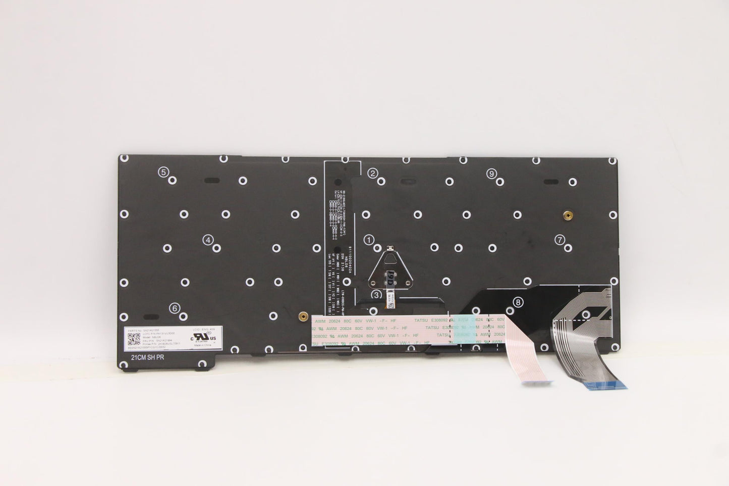 Lenovo Internal Keyboard, USA English, Backlit, Grey - 5N21A21994