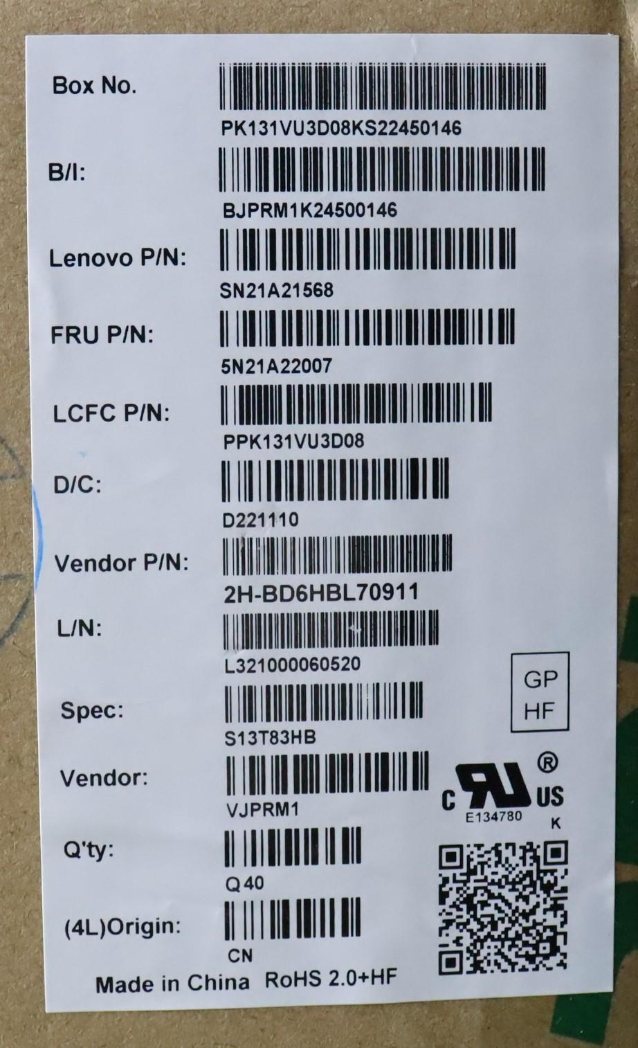 Lenovo Nb_Kyb Cs21Kbd Sktop Pmx,Bl,Gr - 5N21A22007