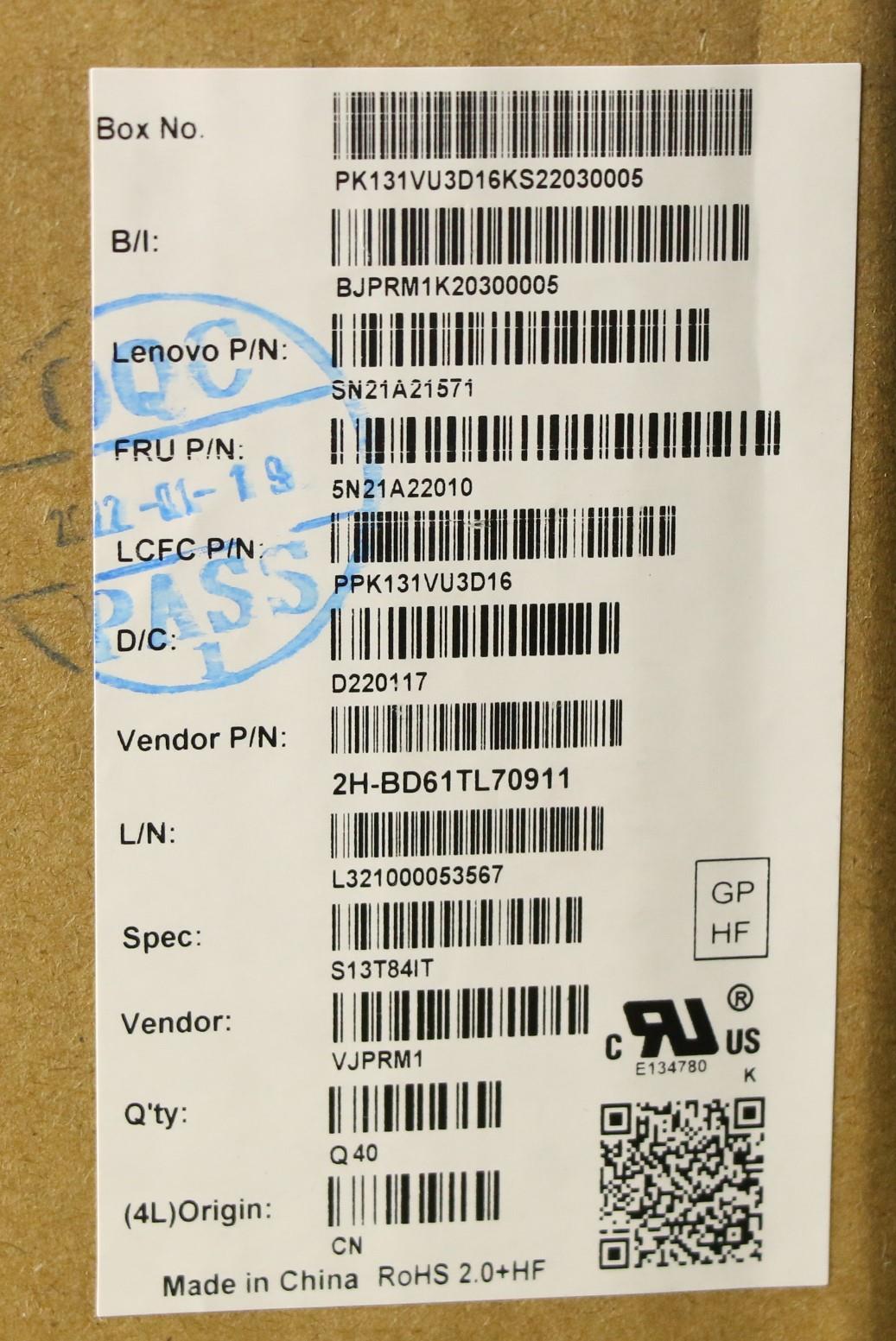 Lenovo Nb_Kyb Cs21Kbd Sktop Pmx,Bl,Gr - 5N21A22010