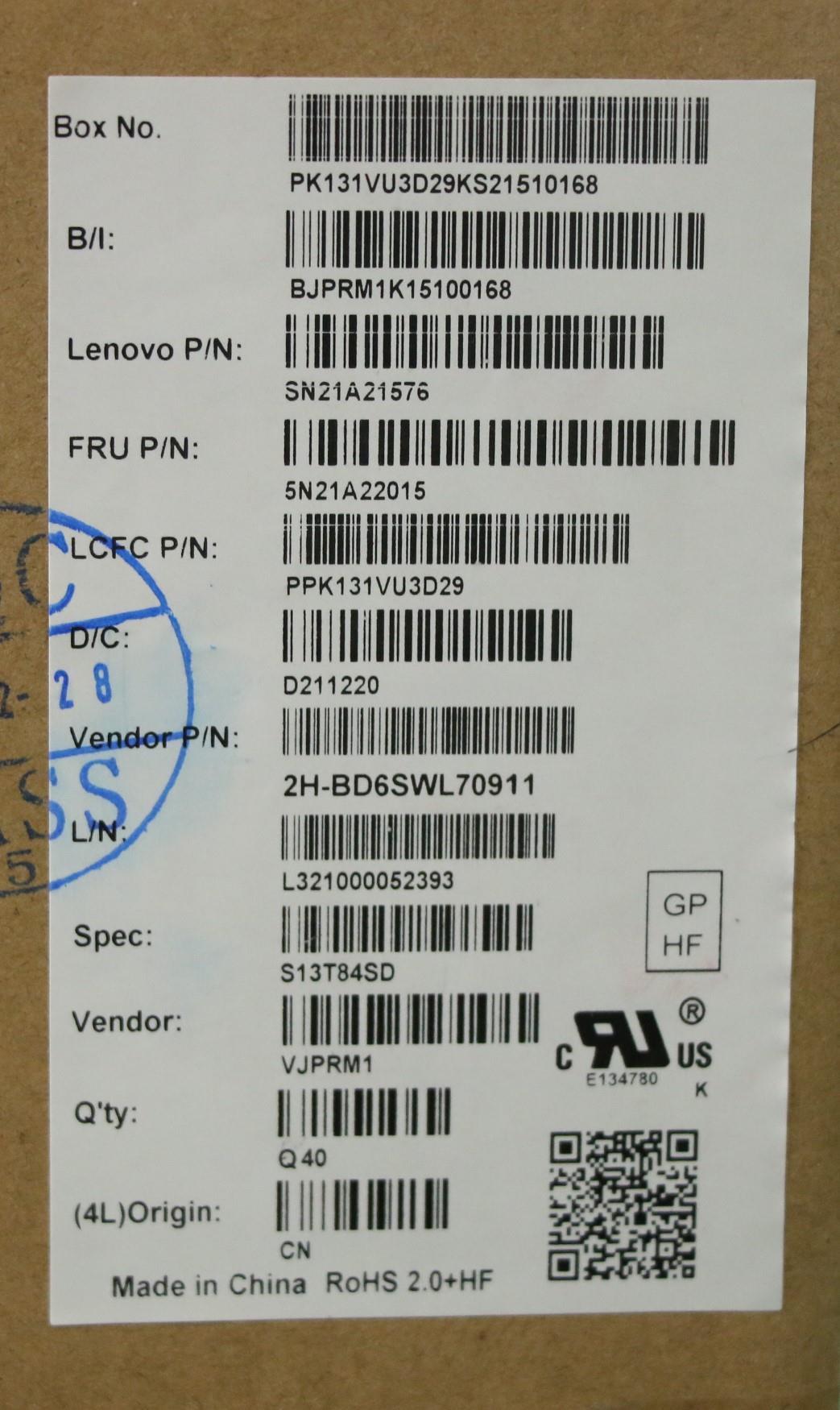 Lenovo Nb_Kyb Cs21Kbd Sktop Pmx,Bl,Gr - 5N21A22015