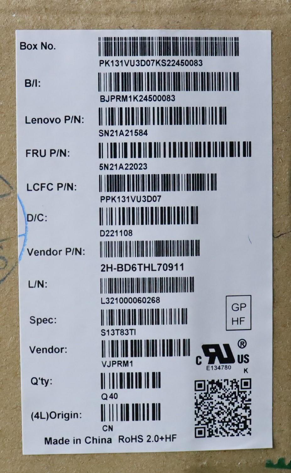 Lenovo Nb_Kyb Cs21Kbd Sktop Pmx,Bl,Gr - 5N21A22023