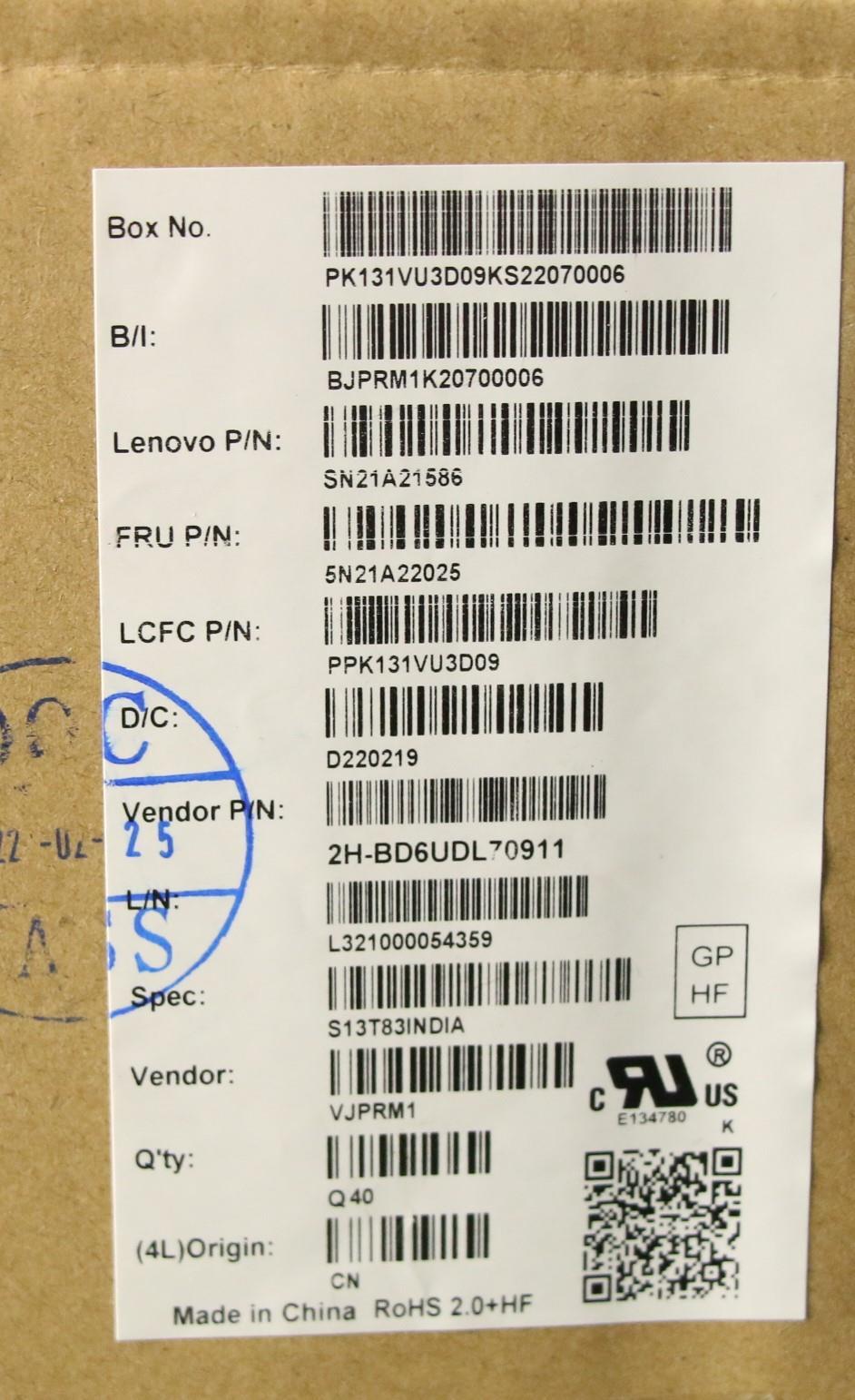 Lenovo Nb_Kyb Cs21Kbd Sktop Pmx,Bl,Gr - 5N21A22025