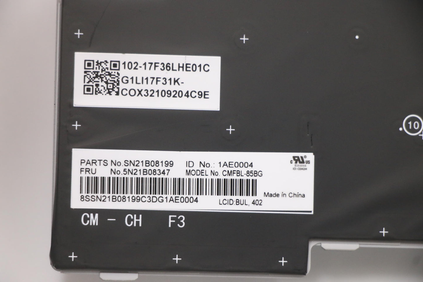 Lenovo Nb_Kyb Cm Kbd Fl-Cs20 Chy,Bl,G - 5N21B08347