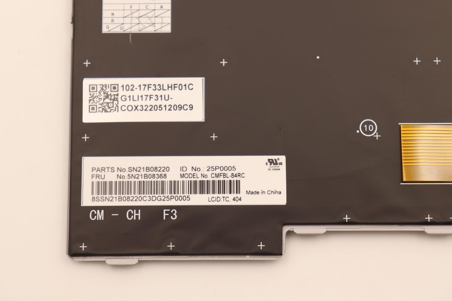 Lenovo Nb_Kyb Cm Kbd Fl-Cs20 Chy,Bl,G - 5N21B08368