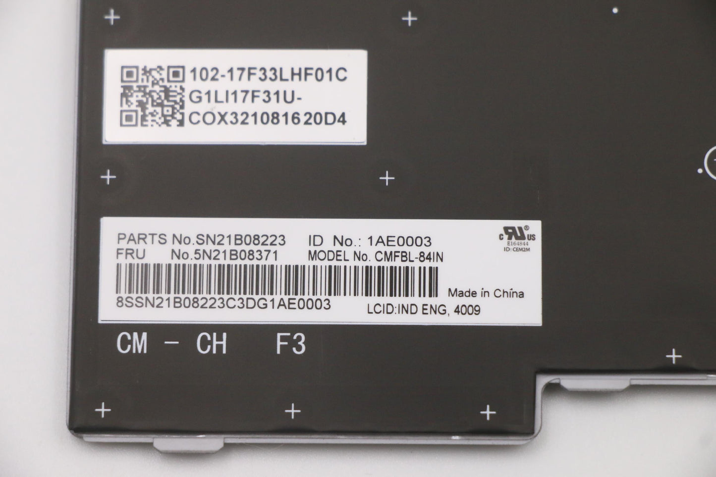 Lenovo Nb_Kyb Cm Kbd Fl-Cs20 Chy,Bl,G - 5N21B08371