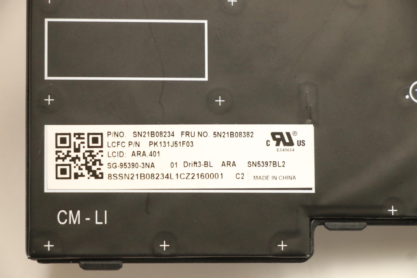 Lenovo Nb_Kyb Cm Kbd Fl-Cs20 Ltn,Bl,G - 5N21B08382
