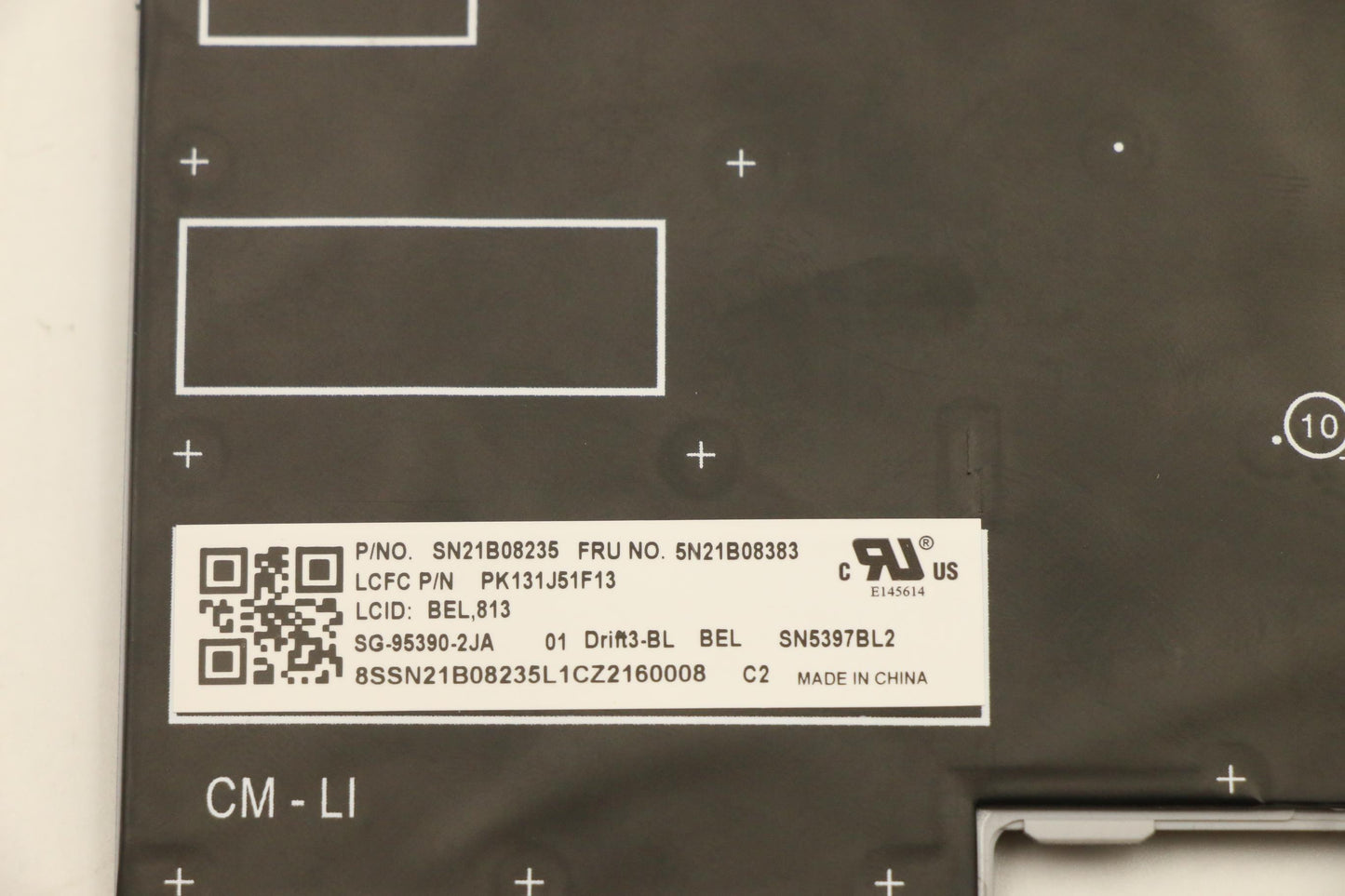Lenovo Nb_Kyb Cm Kbd Fl-Cs20 Ltn,Bl,G - 5N21B08383
