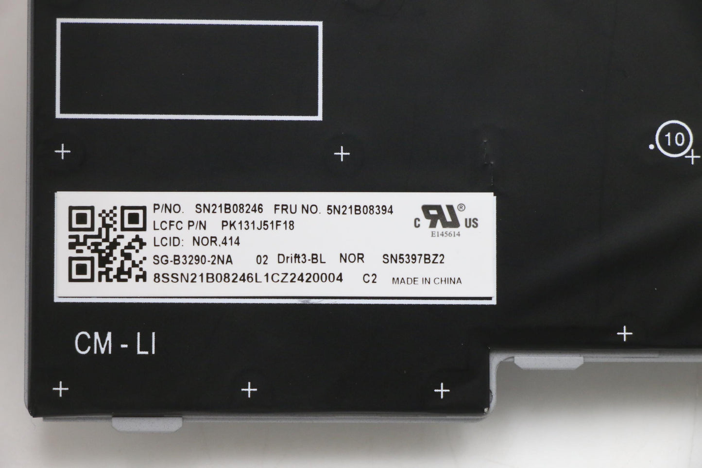 Lenovo Nb_Kyb Cm Kbd Fl-Cs20 Ltn,Bl,G - 5N21B08394