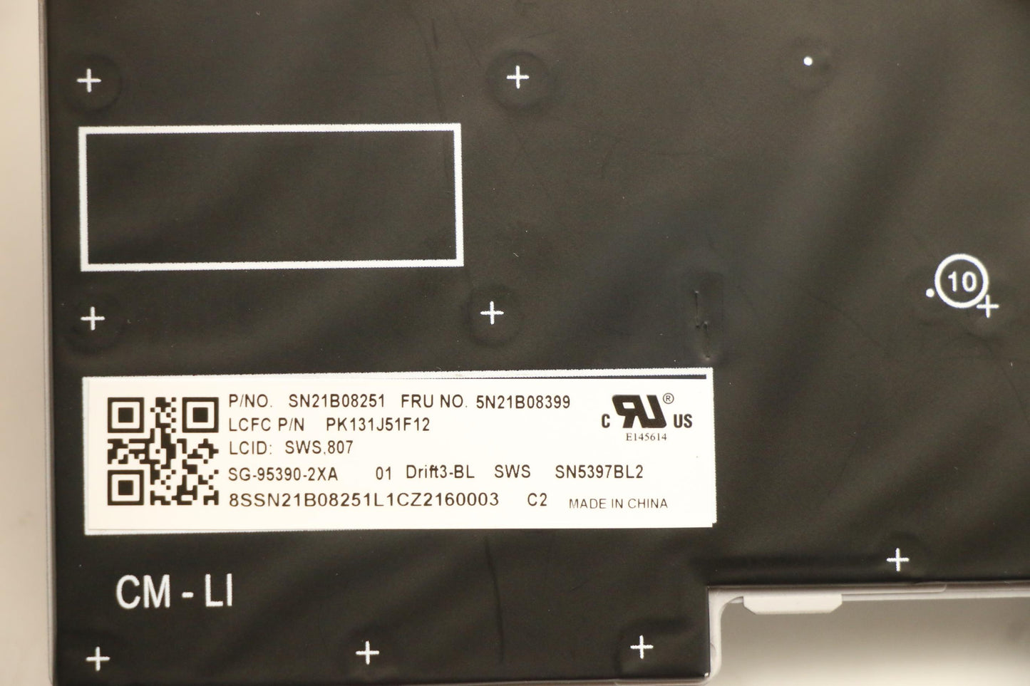 Lenovo Nb_Kyb Cm Kbd Fl-Cs20 Ltn,Bl,G - 5N21B08399