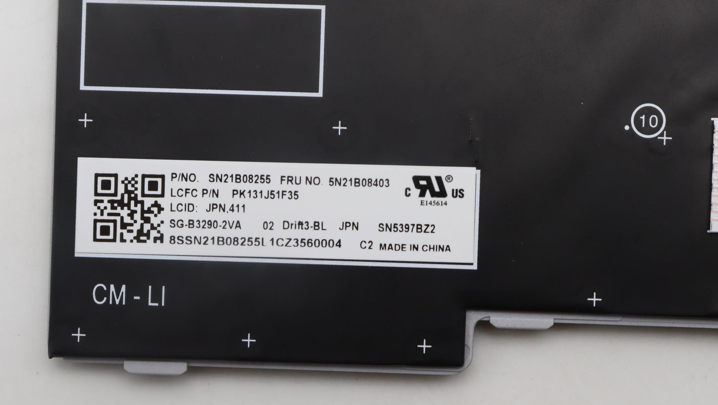 Lenovo Nb_Kyb Cm Kbd Fl-Cs20 Ltn,Bl,G - 5N21B08403