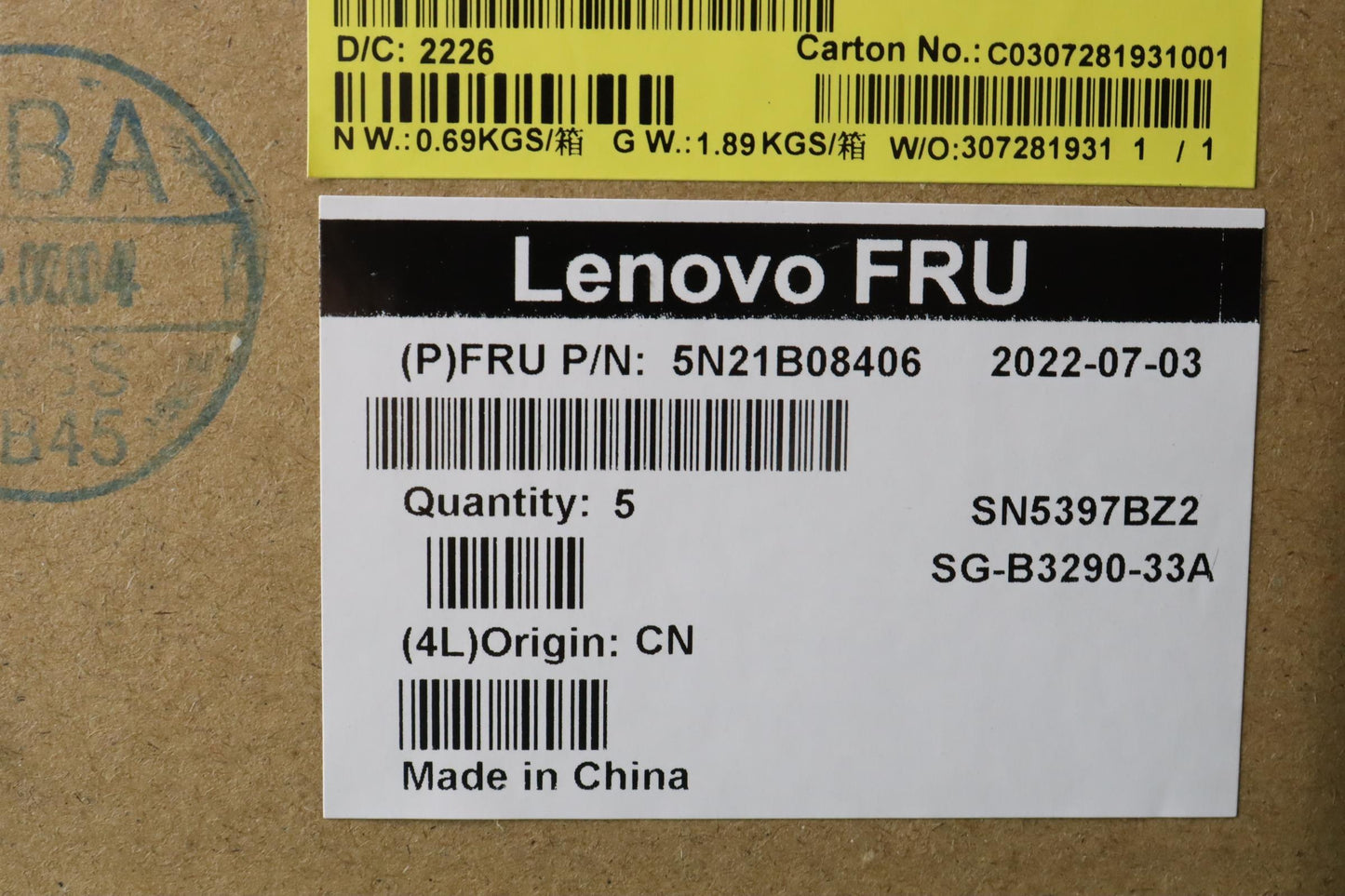 Lenovo Nbkyb Cm Kbd Flcs20 Ltn,Bl,Gr, - 5N21B08406