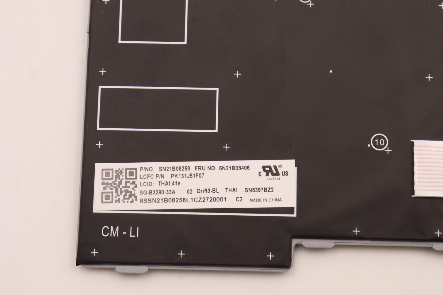 Lenovo Nbkyb Cm Kbd Flcs20 Ltn,Bl,Gr, - 5N21B08406