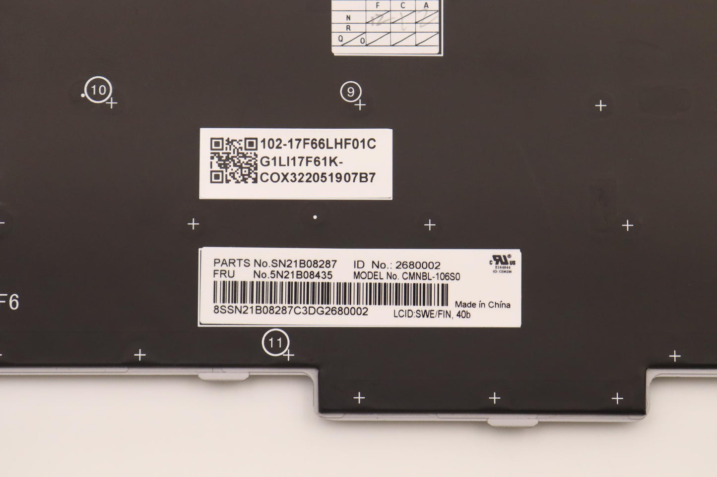Lenovo Nbkyb Cm Kbd Nmcs20 Chy,Bl,Gr, - 5N21B08435
