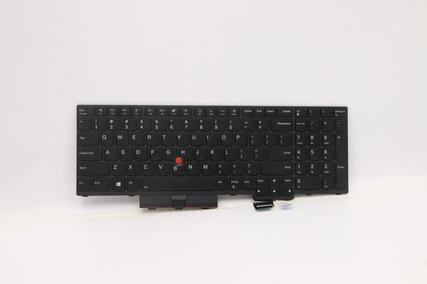 Lenovo Internal Keyboard, USA English, Black, Backlit, with Numeric Keypad - 5N21B44365