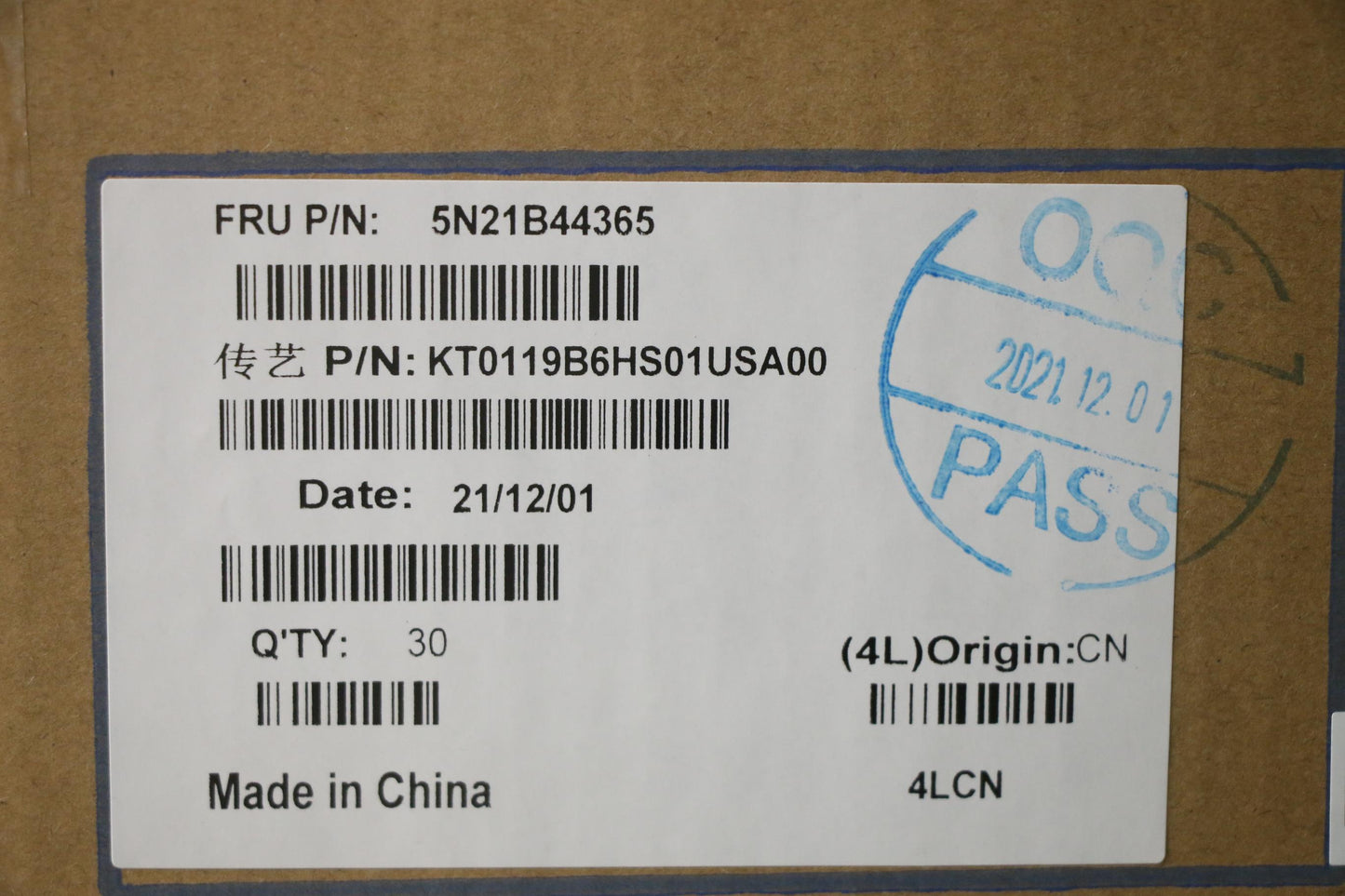 Lenovo Internal Keyboard, USA English, Black, Backlit, with Numeric Keypad - 5N21B44365