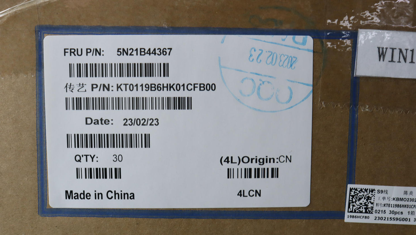 Lenovo Nb_Kyb Cs20 P2 Nm Bk-Bl,Tri,05 - 5N21B44367