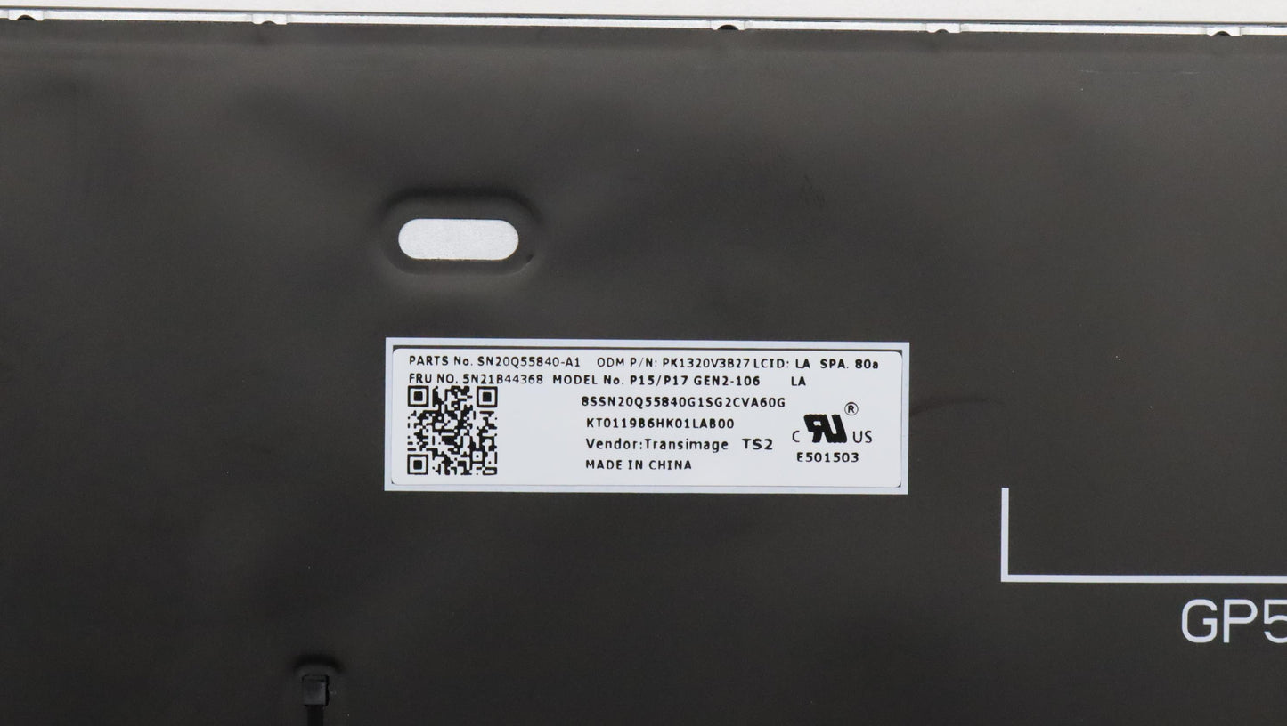 Lenovo Nb_Kyb Cs20 P2 Nm Bk-Bl,Tri,La - 5N21B44368