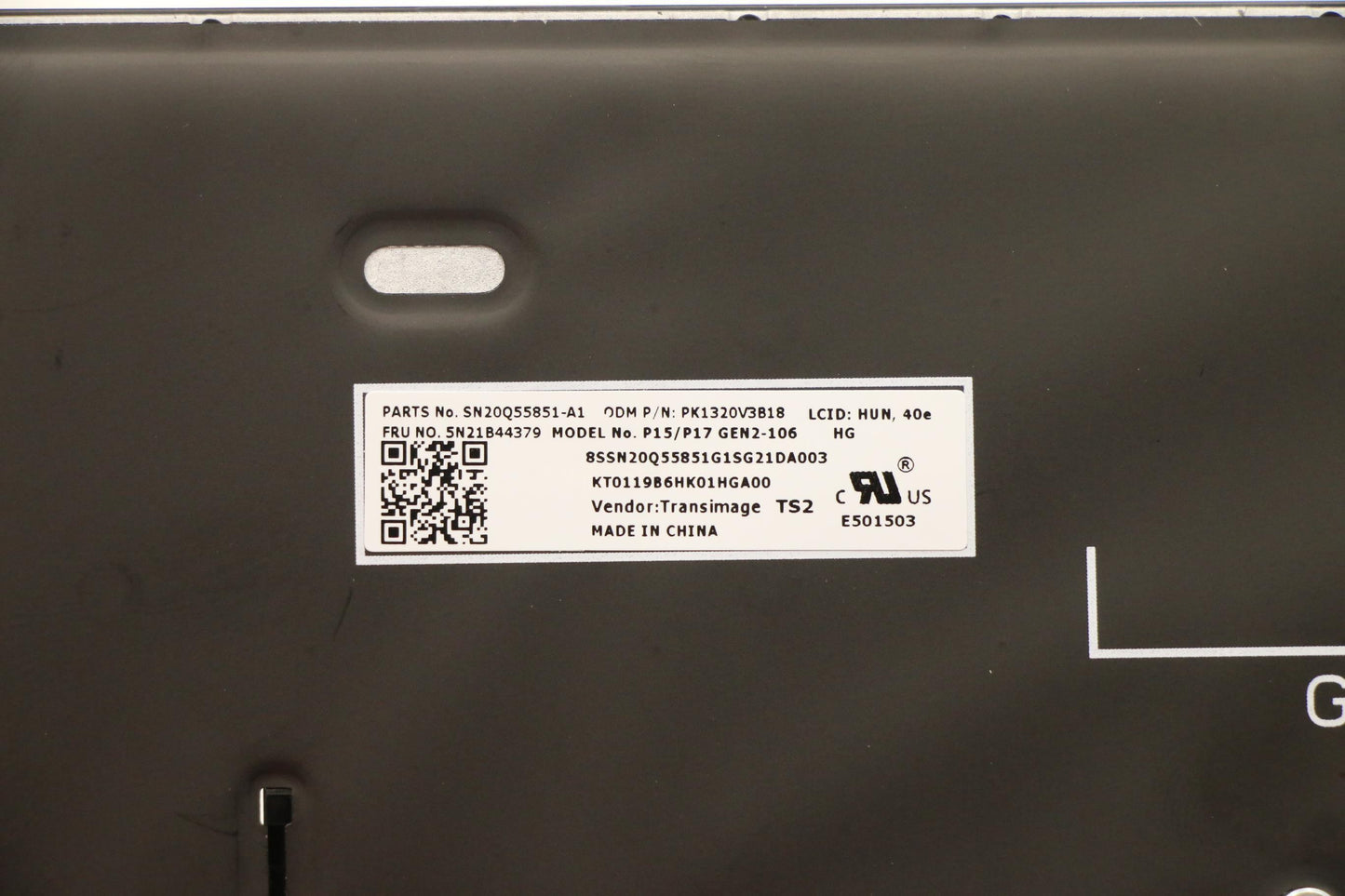 Lenovo Nb_Kyb Cs20 P2 Nm Bk-Bl,Tri,Hu - 5N21B44379