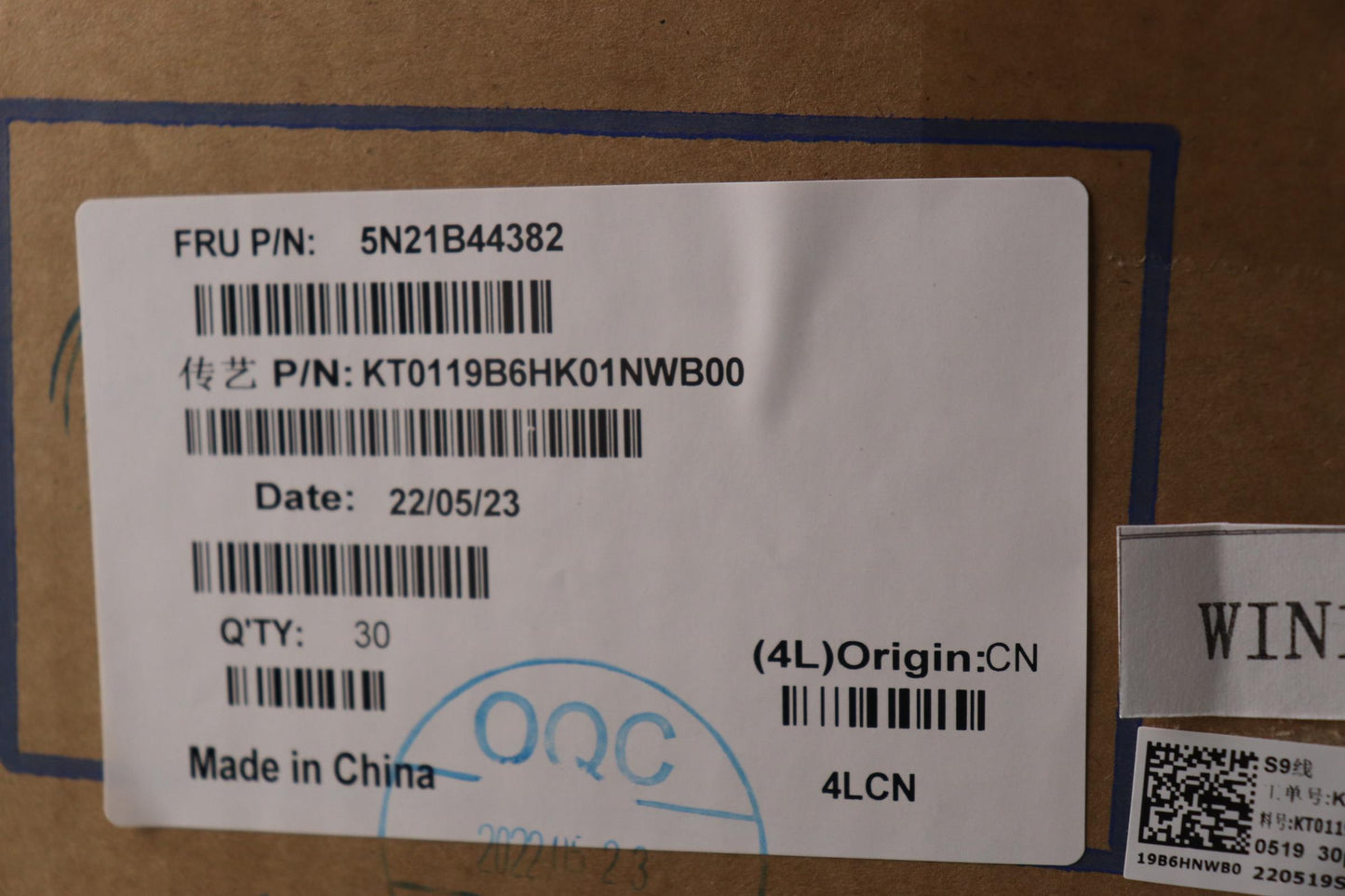 Lenovo Nb_Kyb Cs20 P2 Nm Bk-Bl,Tri,No - 5N21B44382