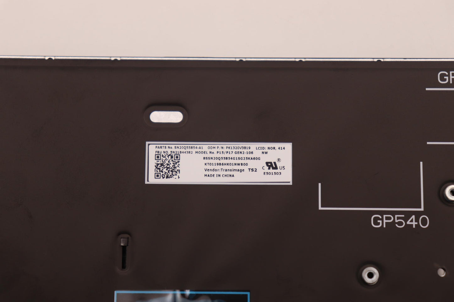 Lenovo Nb_Kyb Cs20 P2 Nm Bk-Bl,Tri,No - 5N21B44382