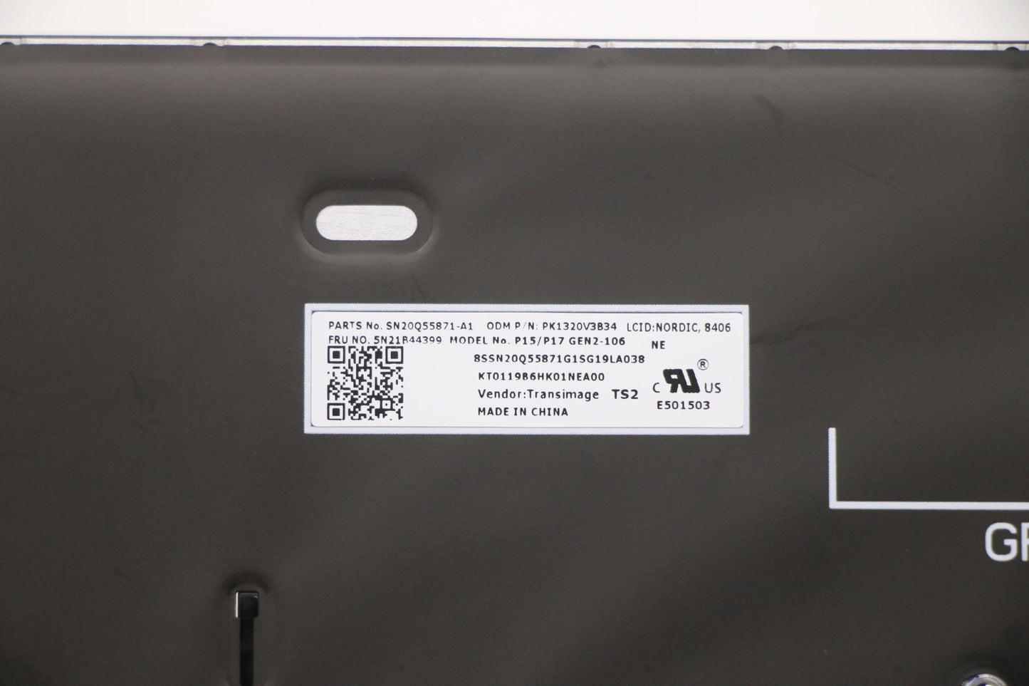 Lenovo Nb_Kyb Cs20 P2 Nm Bk-Bl,Tri,No - 5N21B44399