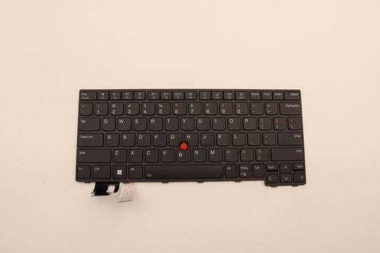 Lenovo Keyboard Internal, USA English, Black, Backlight - 5N21D67970