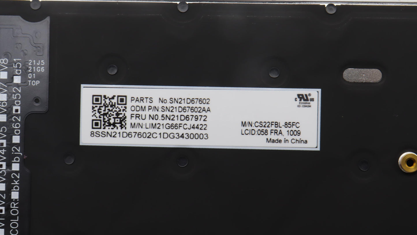 Lenovo Nbkyb Cs22 Fl Top,Bkbl,Chy,058 - 5N21D67972
