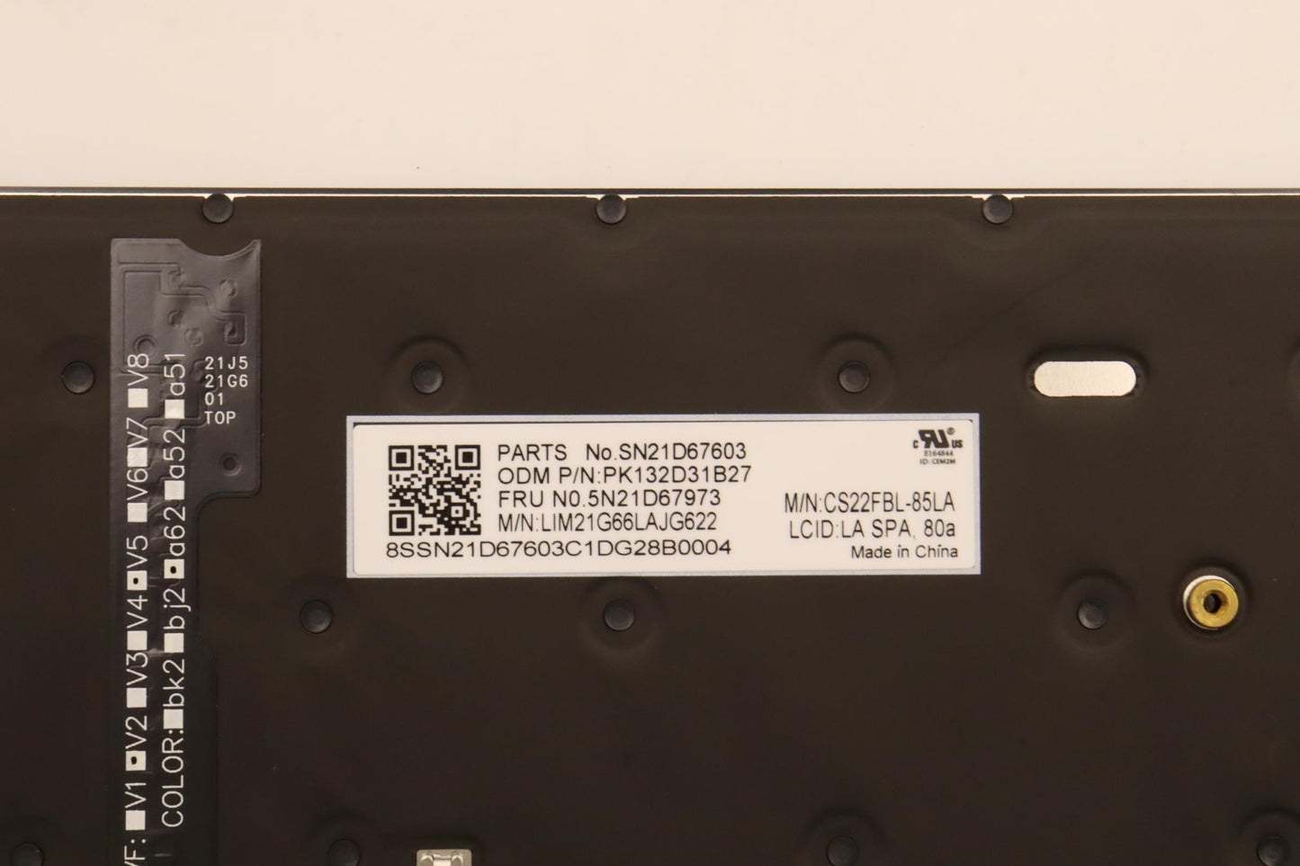 Lenovo Nbkyb Cs22 Fl Top,Bkbl,Chy,La - 5N21D67973
