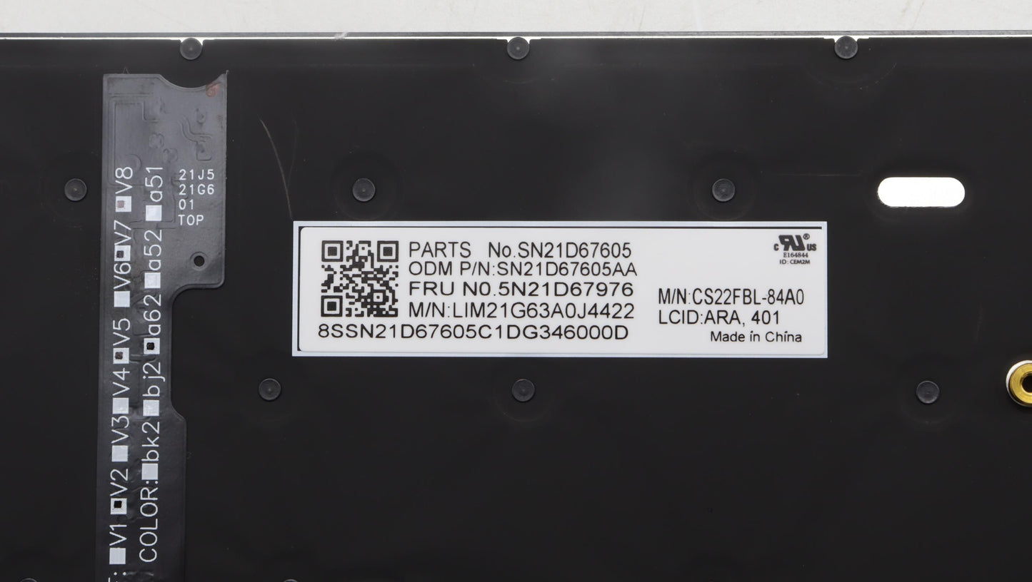 Lenovo Nbkyb Cs22 Fl Top,Bkbl,Chy,Ara - 5N21D67976