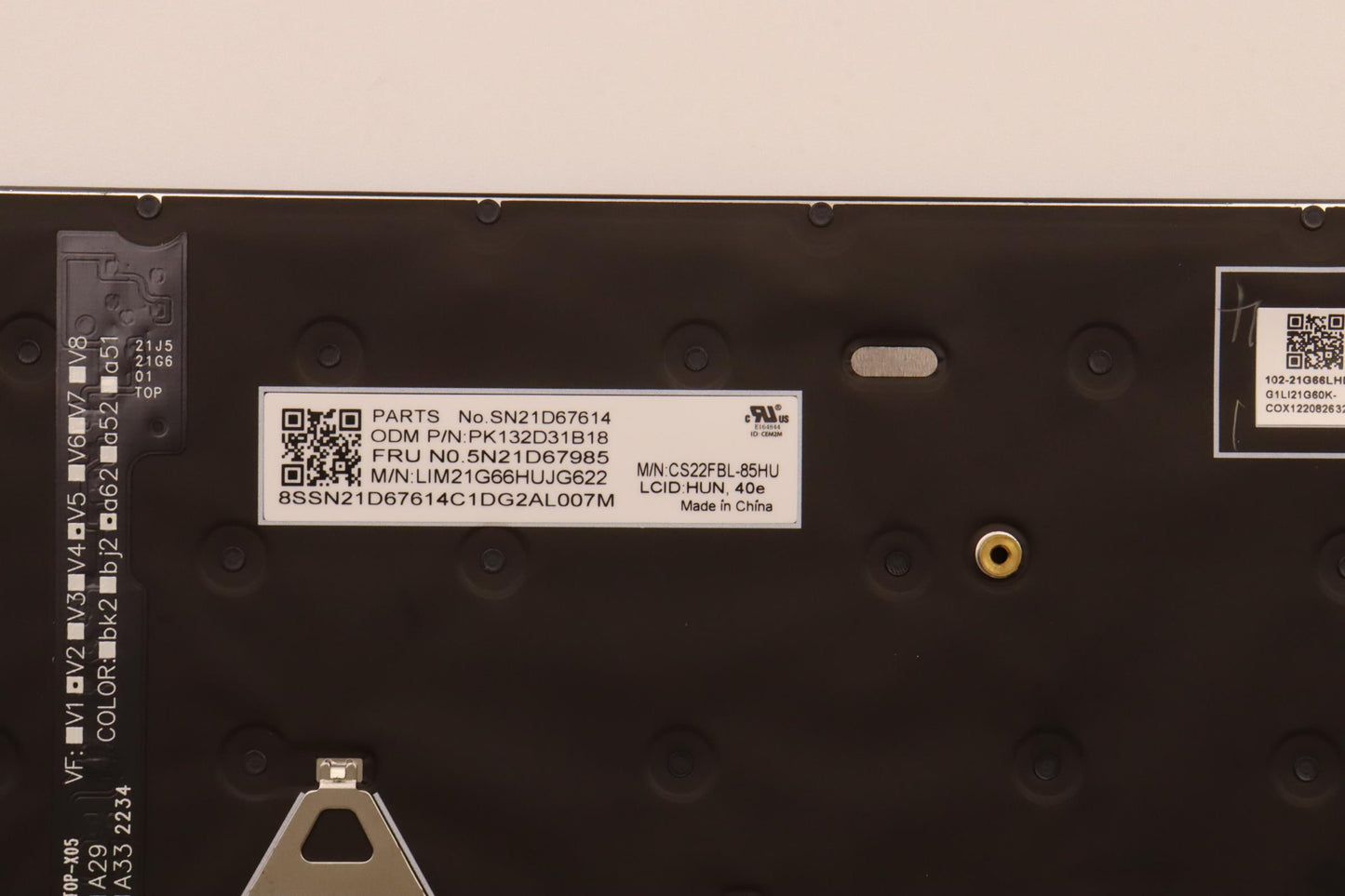 Lenovo Nbkyb Cs22 Fl Top,Bkbl,Chy,Hun - 5N21D67985