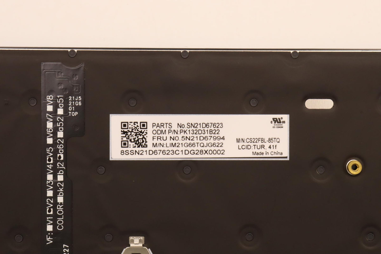 Lenovo Nbkyb Cs22 Fl Top,Bkbl,Chy,Tur - 5N21D67994