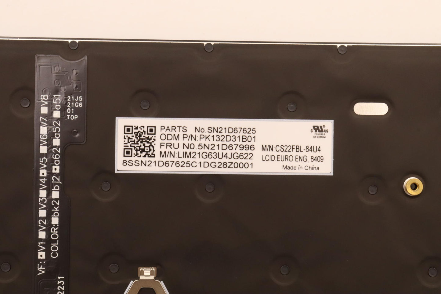 Lenovo Nbkyb Cs22 Fl Top,Bkbl,Chy,Eur - 5N21D67996
