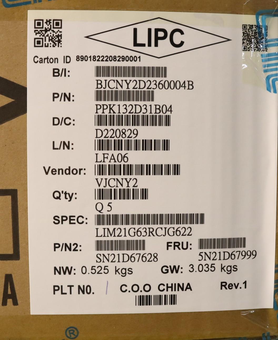 Lenovo Nbkyb Cs22 Fl Top,Bkbl,Chy,Tc - 5N21D67999