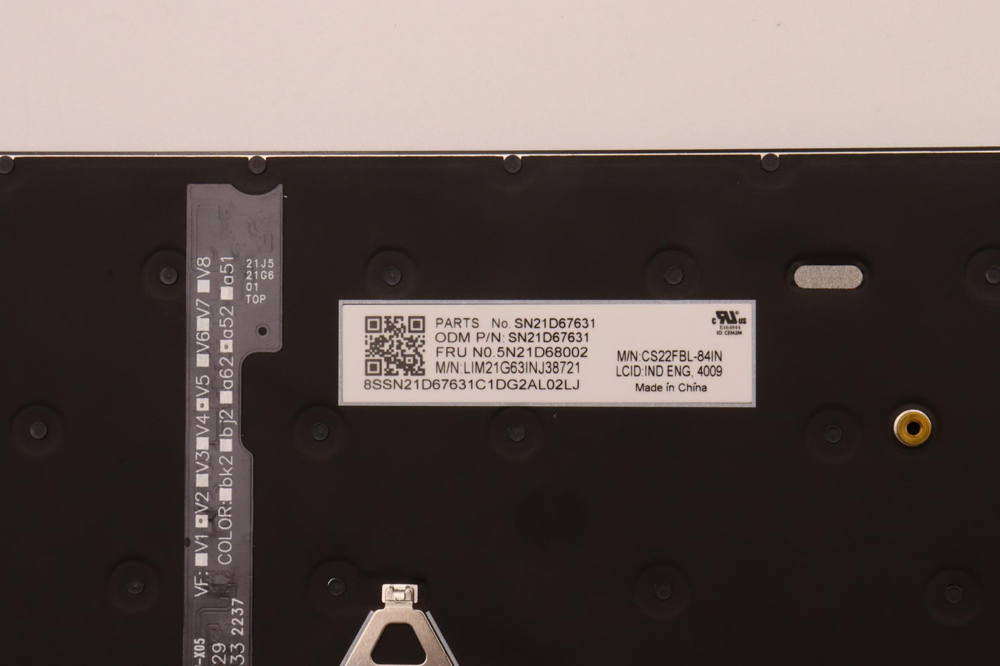 Lenovo Nbkyb Cs22 Fl Top,Bkbl,Chy,Ind - 5N21D68002