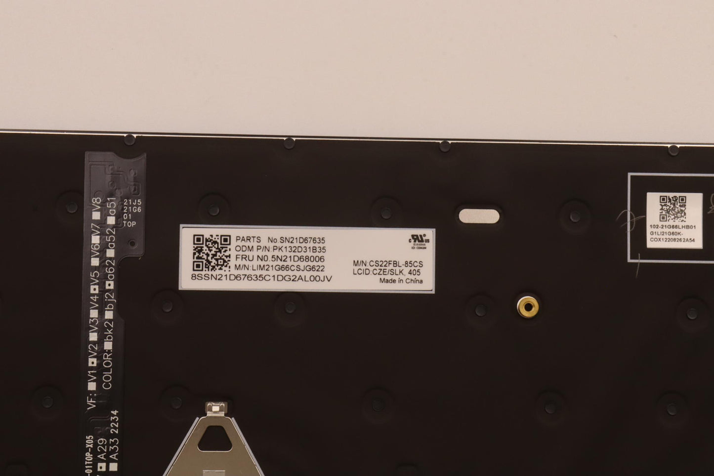Lenovo Nbkyb Cs22 Fl Top,Bkbl,Chy,Cze - 5N21D68006