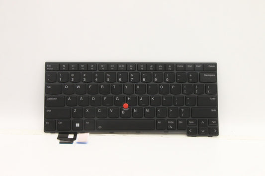 Lenovo Internal Keyboard, USA English, Backlit, Black - 5N21D68058