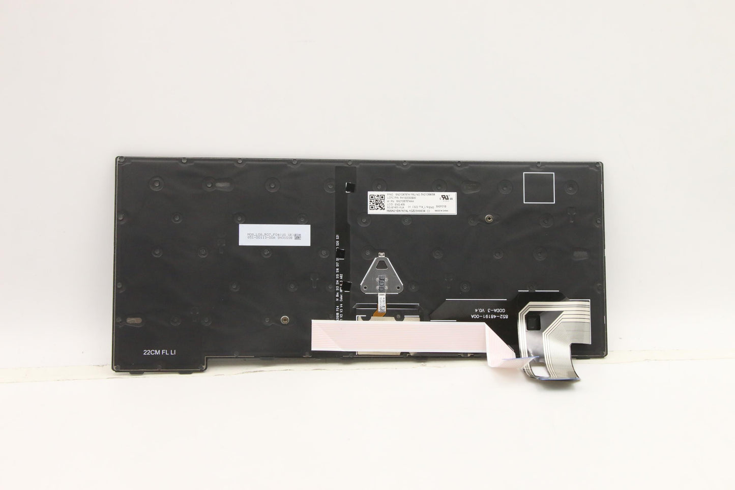 Lenovo Internal Keyboard, USA English, Backlit, Black - 5N21D68058