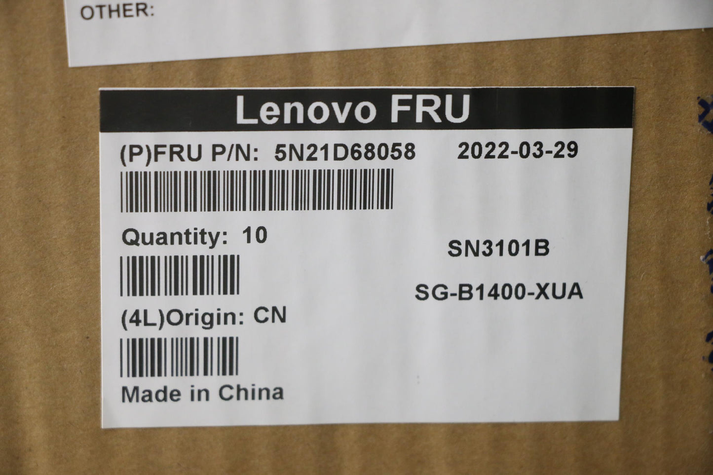 Lenovo Internal Keyboard, USA English, Backlit, Black - 5N21D68058