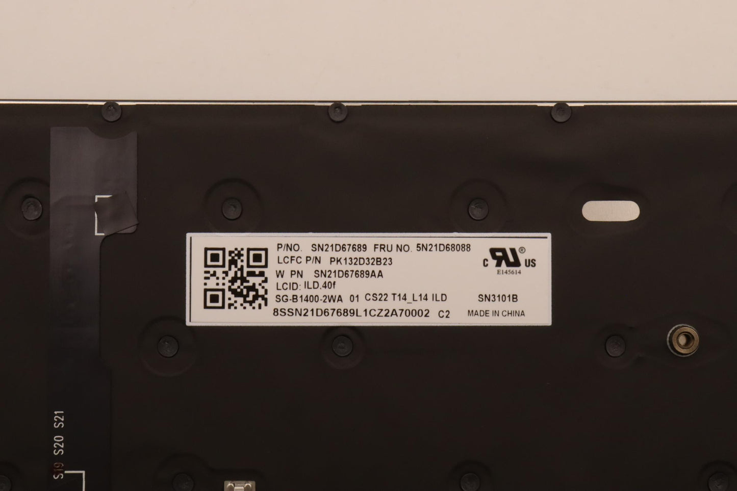 Lenovo Nb_Kyb Cs22 Fl Top,Bk-Bl,Ltn,I - 5N21D68088