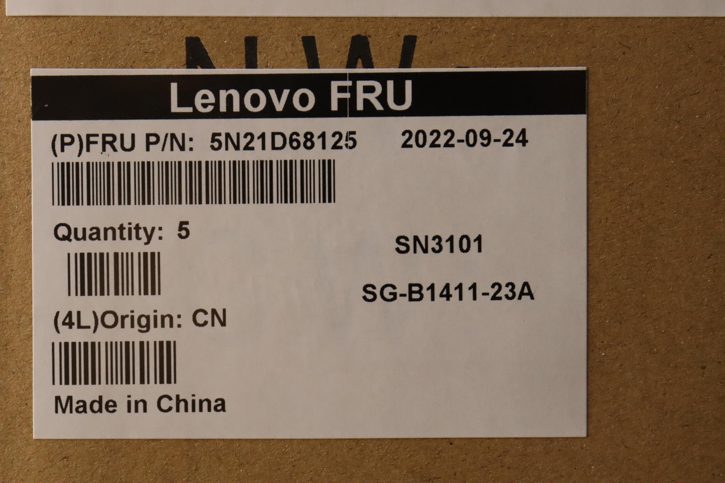 Lenovo Keyboard, Canadian French, Black, Non-Backlit - 5N21D68125