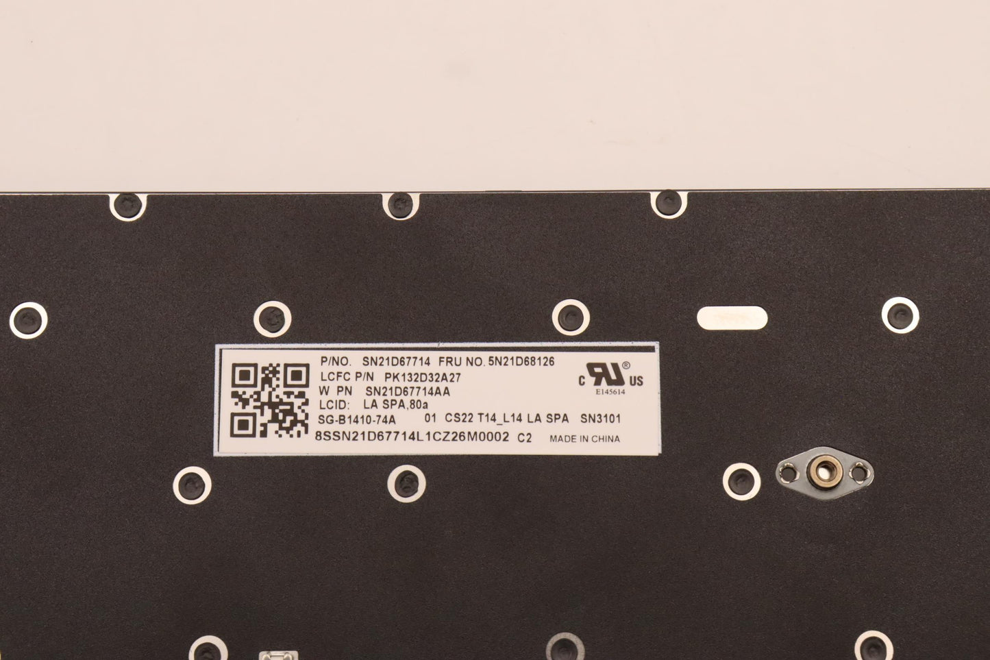 Lenovo Nb_Kyb Cs22 Fl Top,Bk-Nbl,Ltn, - 5N21D68126